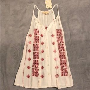 Lucy & Laurel red, white, and blue tank top